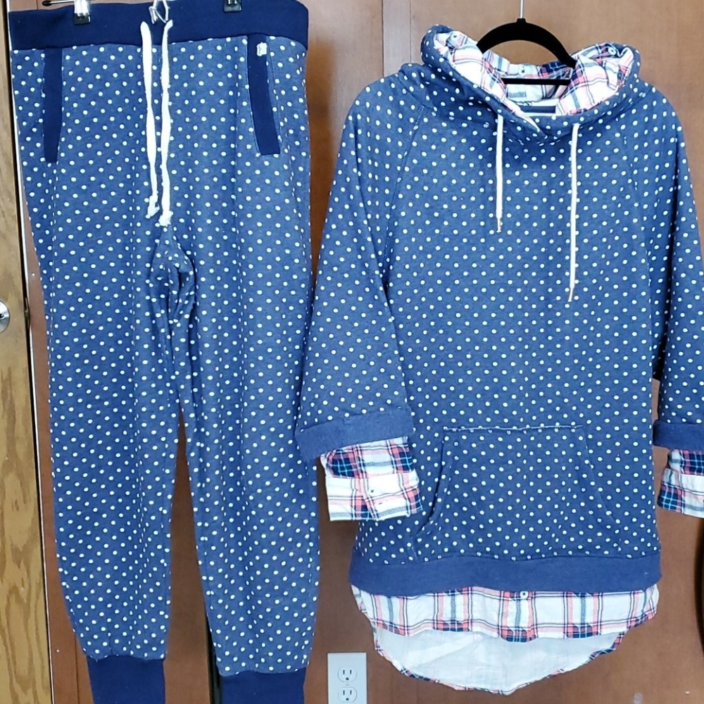 Honeydew PJ set Navy Sz S